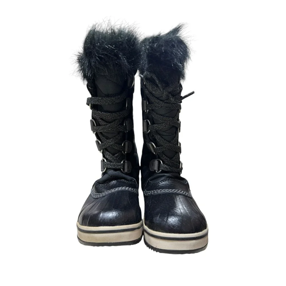 SOREL Children's Tofino II Waterproof Boots  Black/Quarry, Size 1 Youth No Box